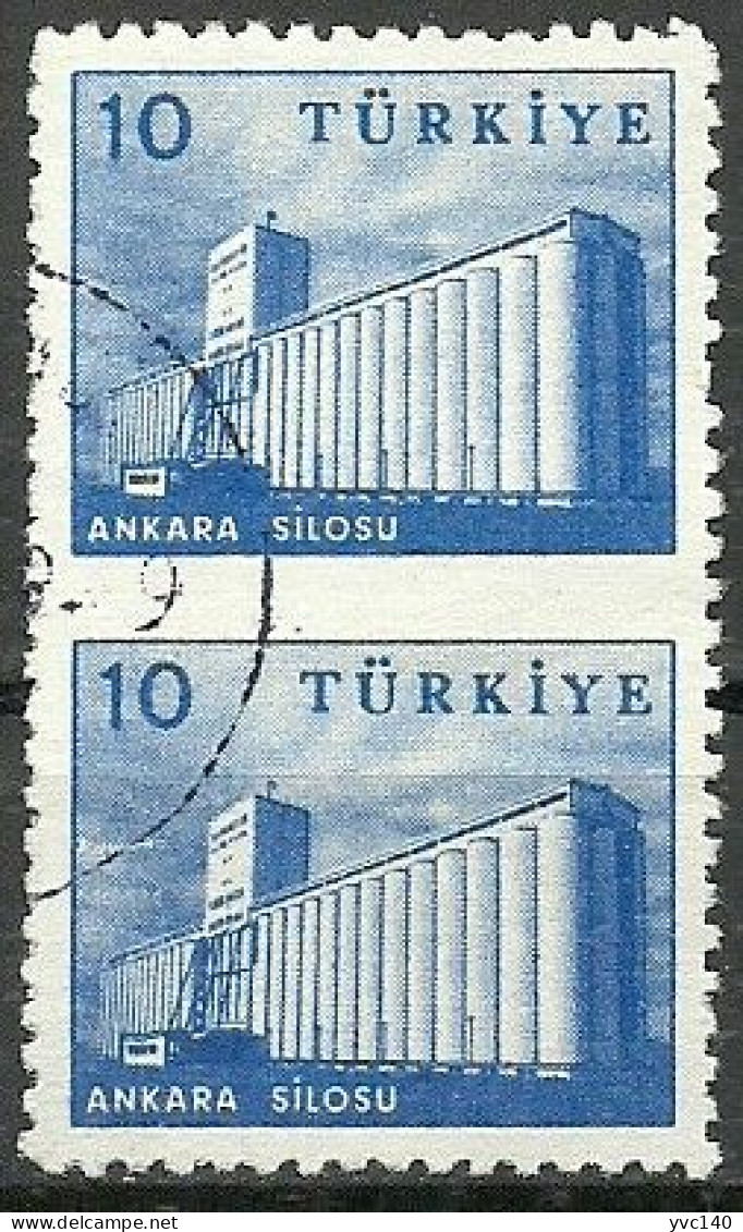 Turkey; 1959 Pictorial Postage Stamp 10 K. ERROR "Partially Imperforate" - Gebraucht