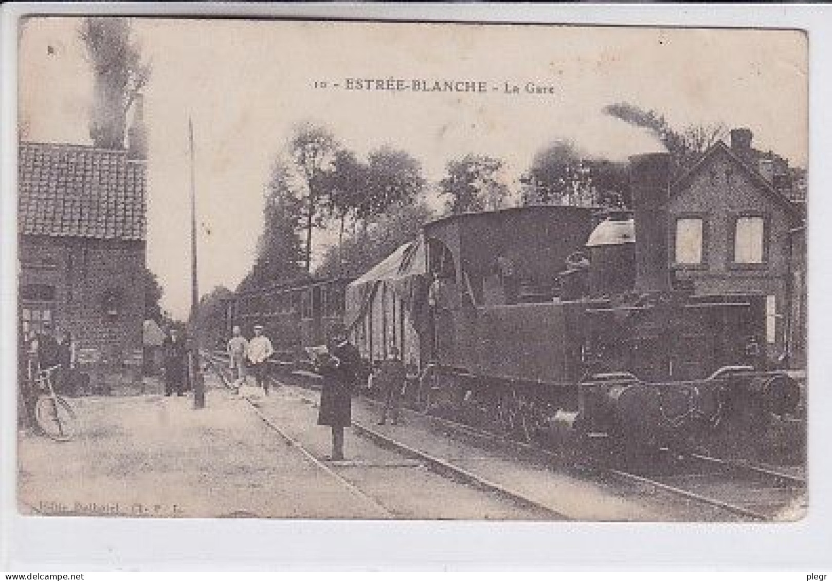 62313 01 01#34 - ESTREE BLANCHE - LA GARE  (rare) - Stations With Trains