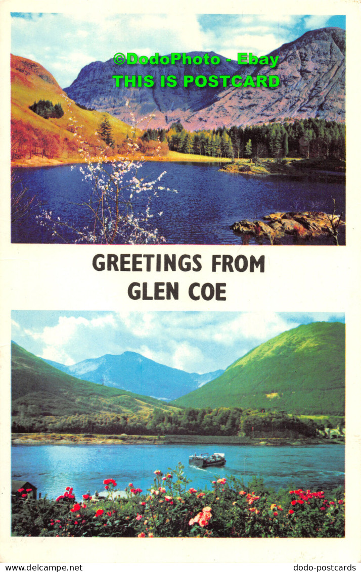 R418588 Greetings From Glen Coe. PLC36780. Colourmaster International. Precision - Monde