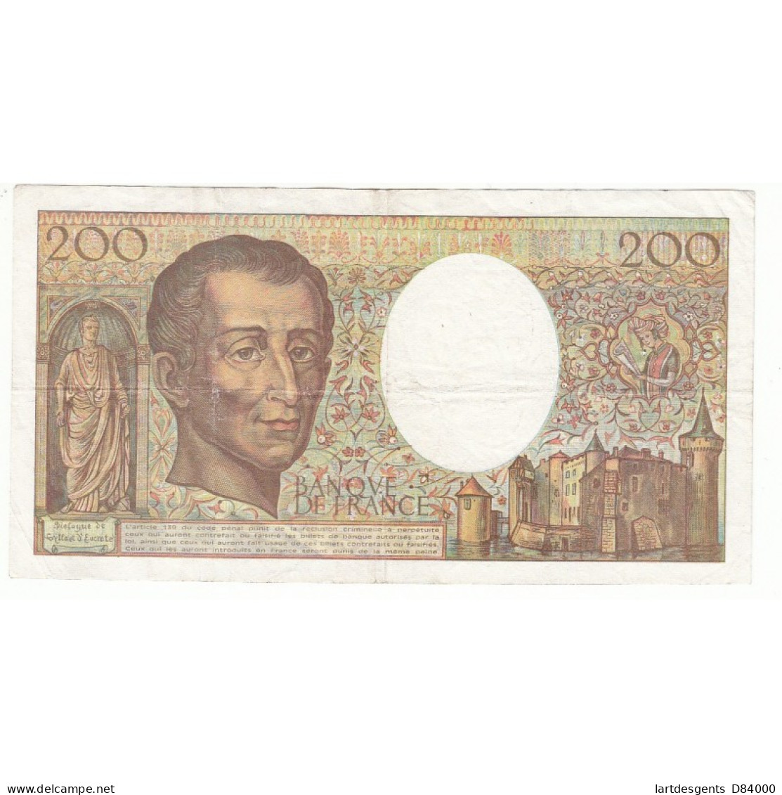 200 Francs MONTESQUIEU 1992 Fayette 70.12 - 200 F 1981-1994 ''Montesquieu''