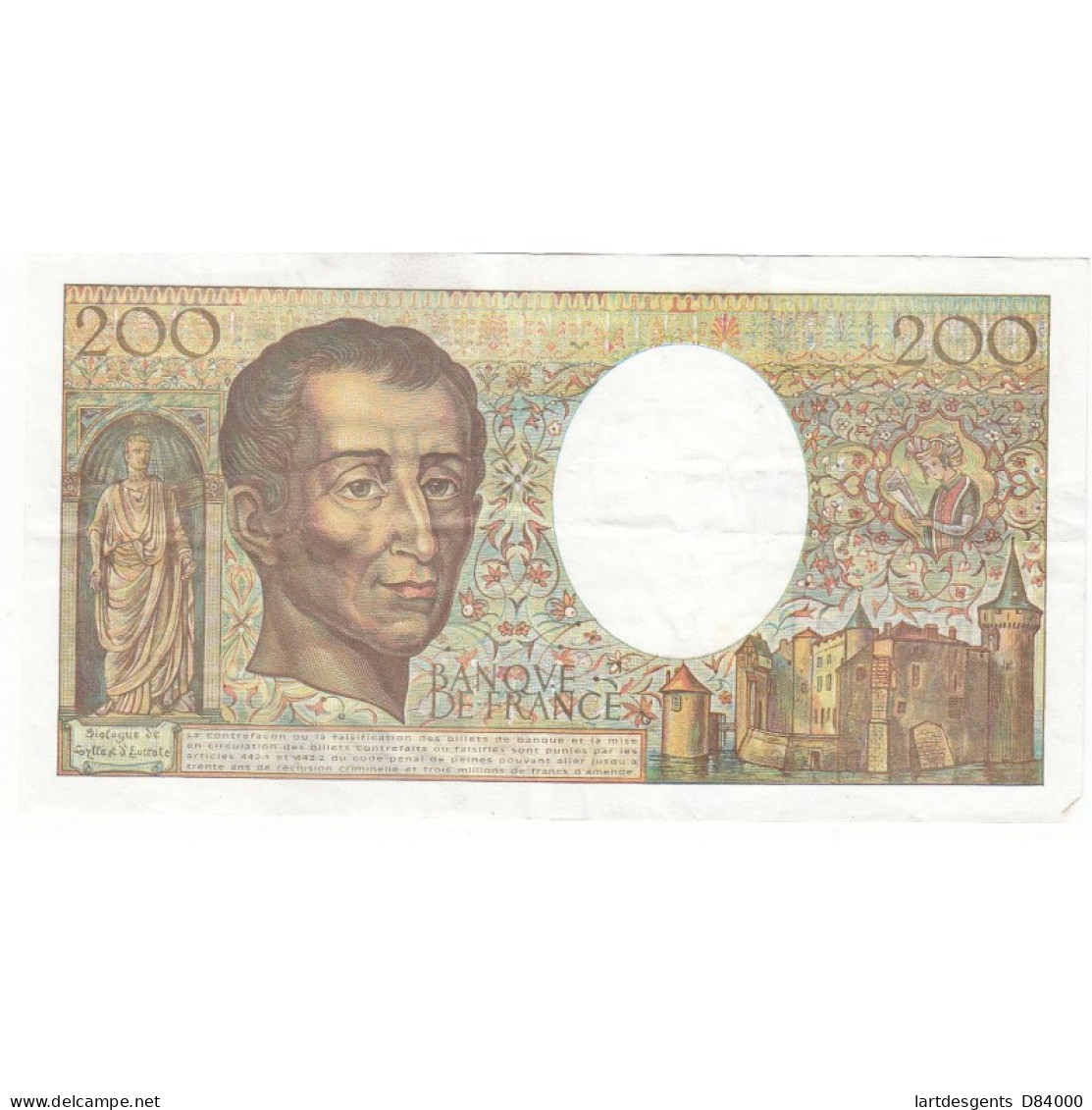 200 Francs MONTESQUIEU 1994 Fayette 71.1 TTB - 200 F 1981-1994 ''Montesquieu''