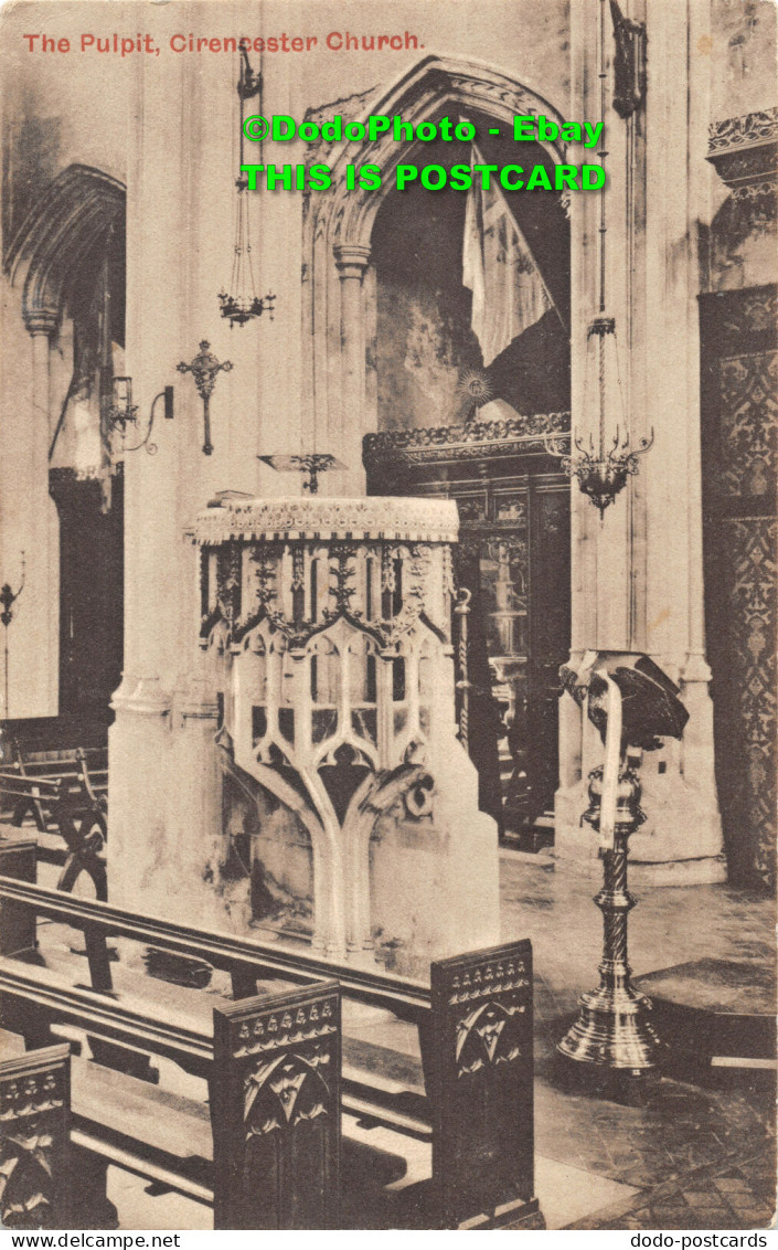 R419370 The Pulpit. Cirencester Church. W. D. M. The Cecily Series. 1910 - World