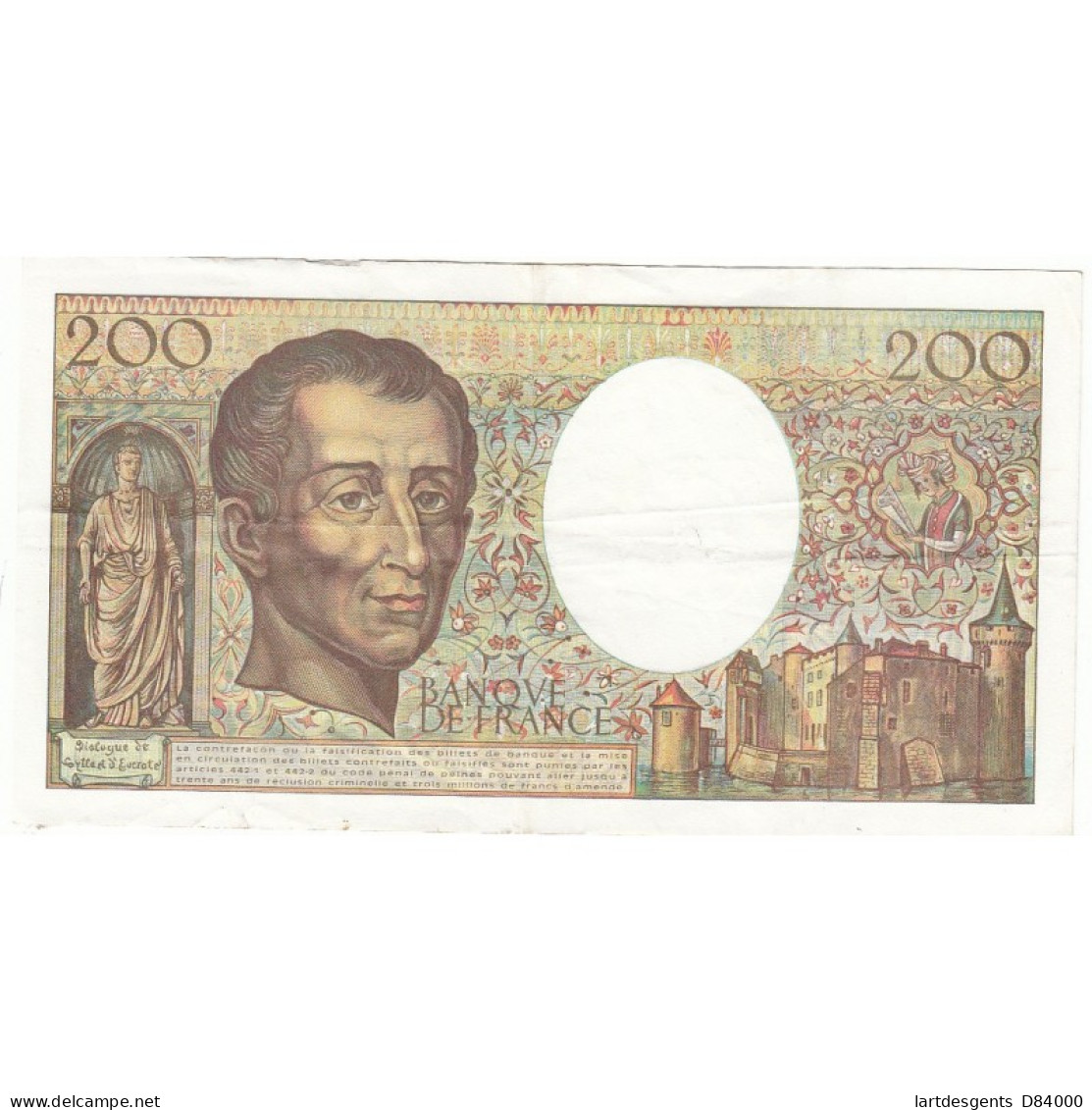 200 Francs MONTESQUIEU 1994 Fayette 71.1 TTB - 200 F 1981-1994 ''Montesquieu''