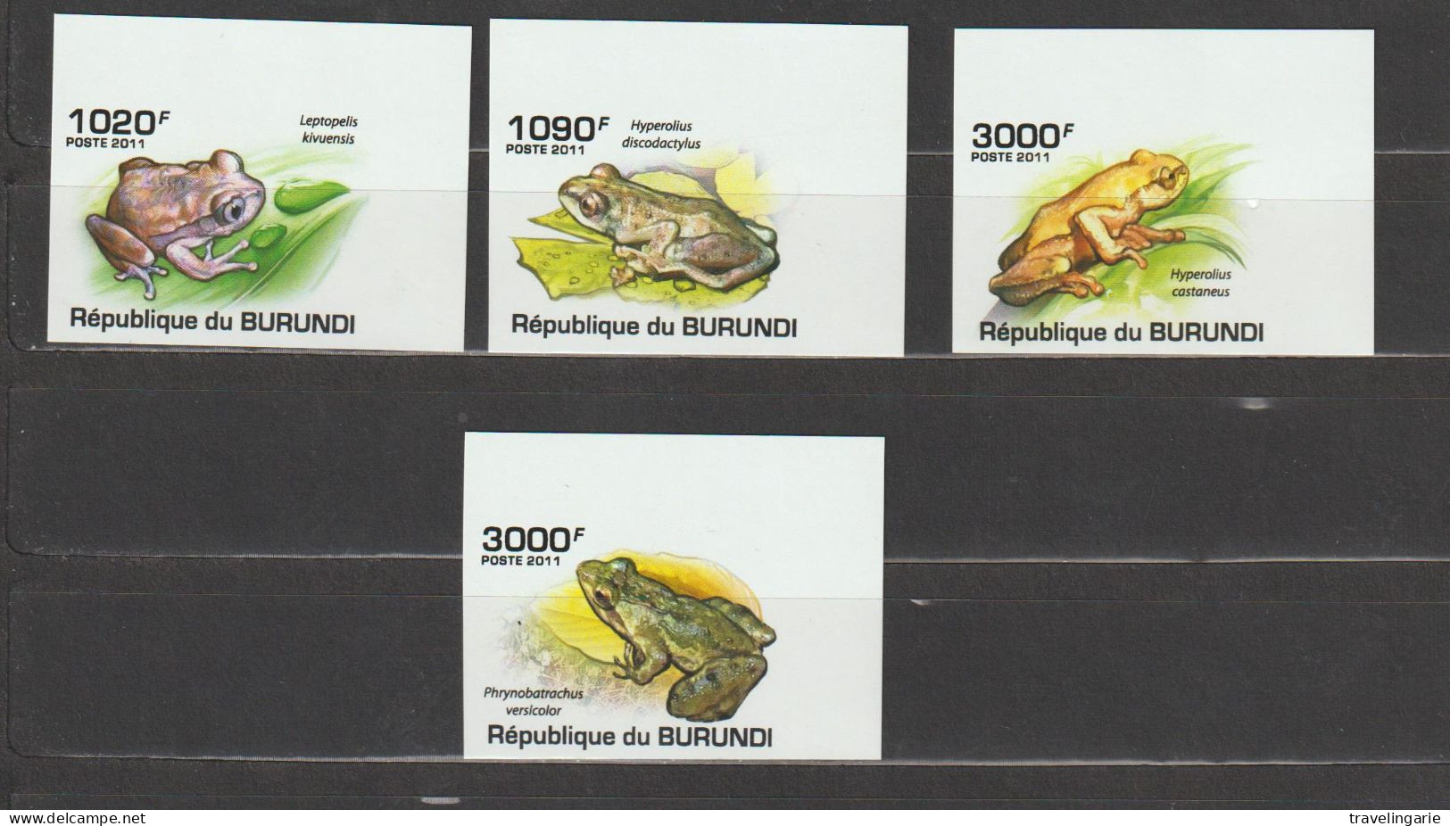 Burundi 2011 Frogs / Les Grenouilles Imperforate/ND MNH/** - Nuevos