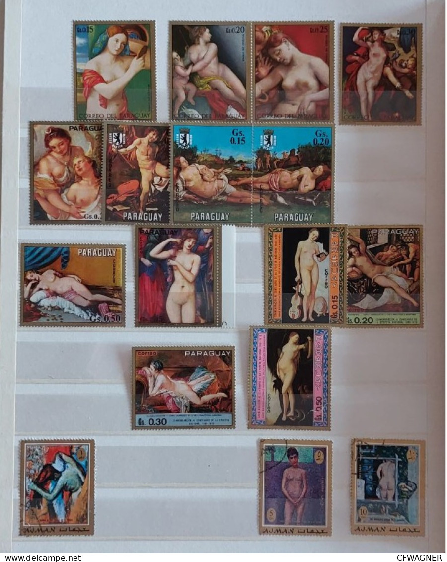 ART - Stamp Collection Incl Picasso Etc. - Collections (without Album)