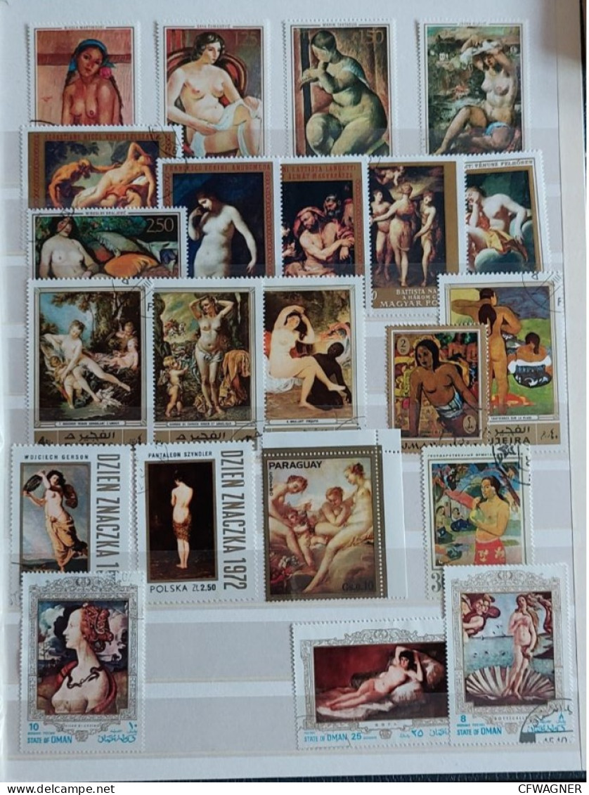 ART - Stamp Collection Incl Picasso Etc. - Collections (without Album)