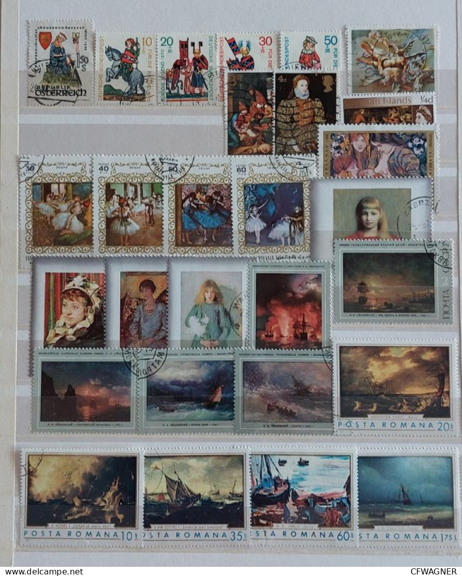 ART - stamp collection incl Picasso etc.