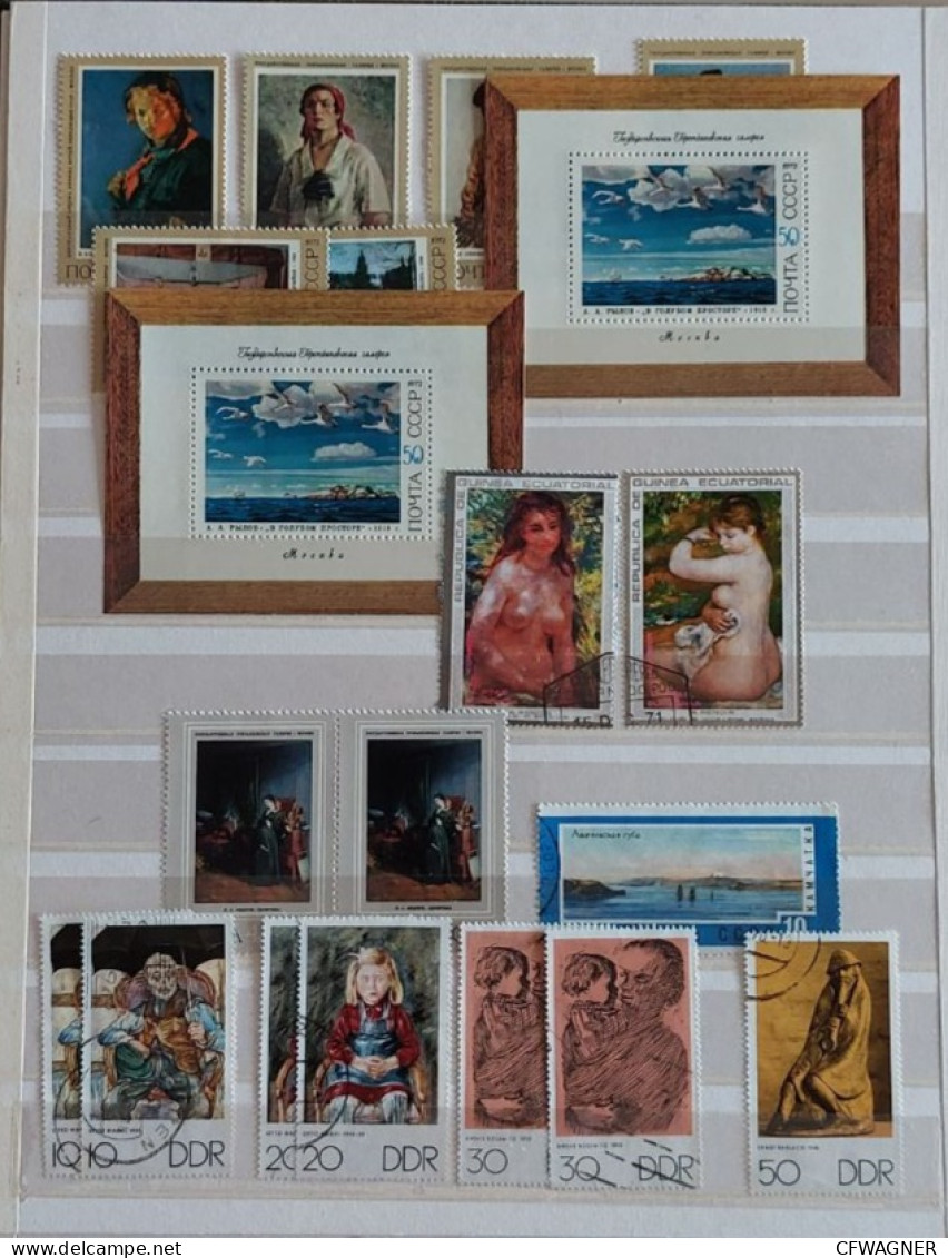 ART - stamp collection incl Picasso etc.