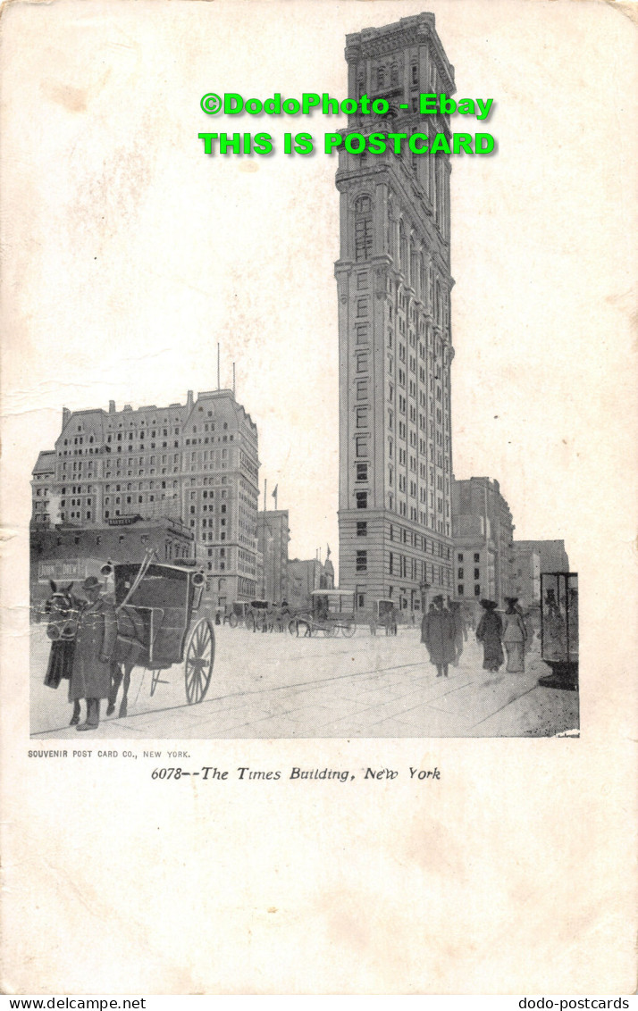 R419031 Souvenir Post Card. 6078. The Times Building. New York - Monde