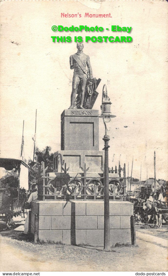 R419034 Nelsons Monument. Collins Carlisle Pharmacy. 1923 - Monde