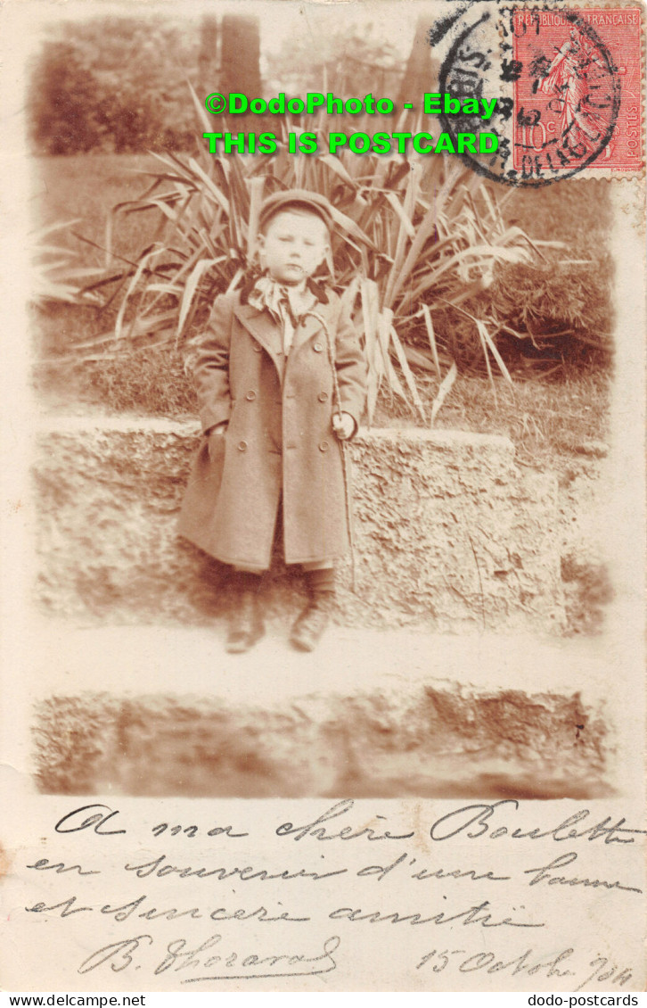 R419400 Boy. Old Photography. Postcard. 1904 - Monde