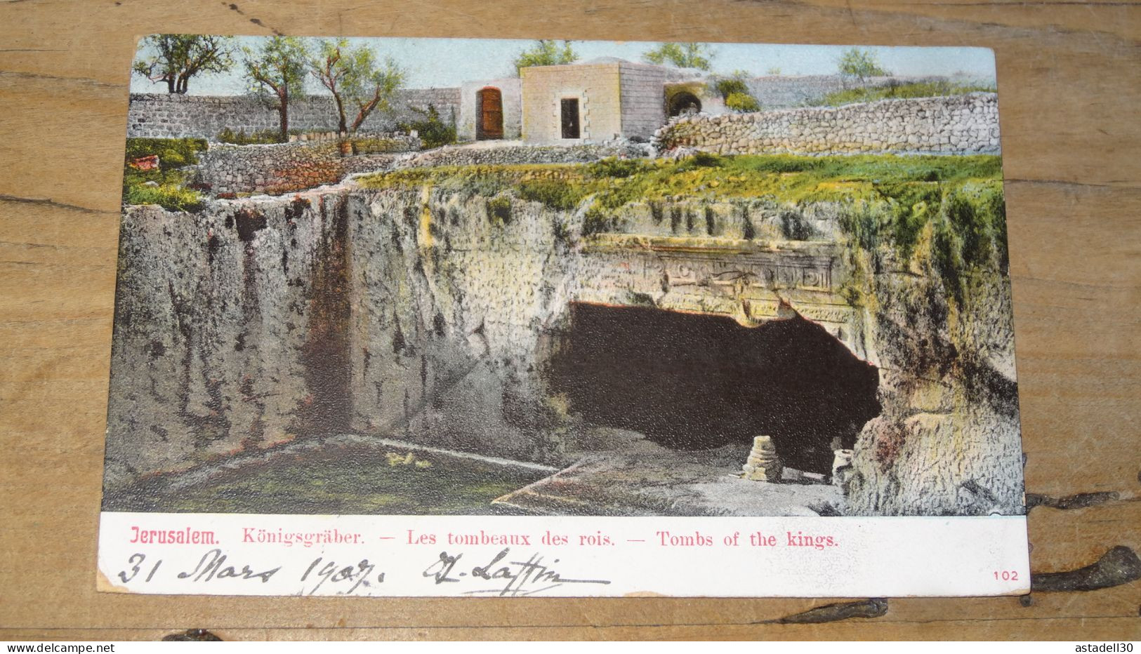 Timbre Du LEVANT Sur CPA, Jerusalem - 1907  ................ 19190 - Storia Postale