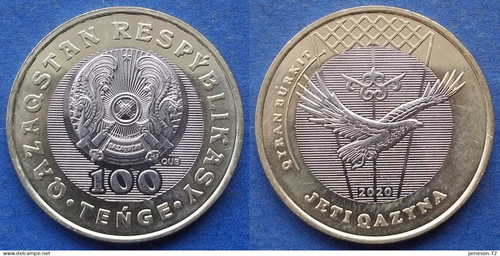 KAZAKHSTAN - 100 Tenge 2020 "Qyran Búrkit" KM# 490 Independent Republic (1991) - Edelweiss Coins - Kazakistan