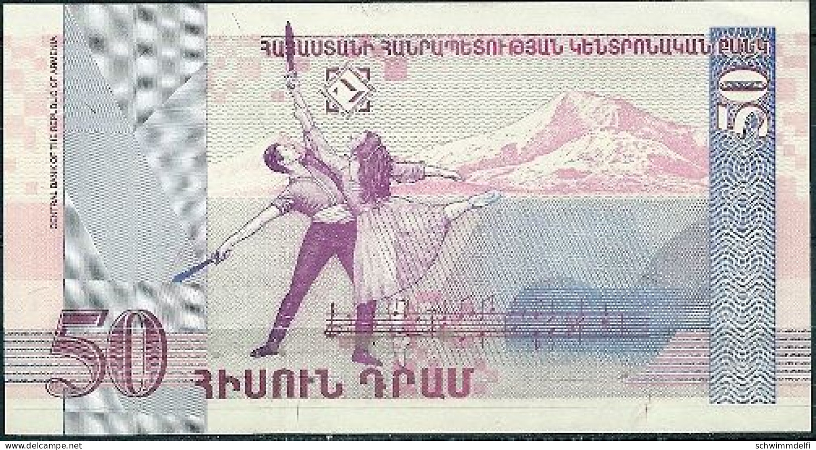 ARMENIEN - ARMENIA - 50 DRAM 1998 - P-41 - SIN CIRCULAR - UNZIRKULIERT - UNCIRCULATED - Armenien