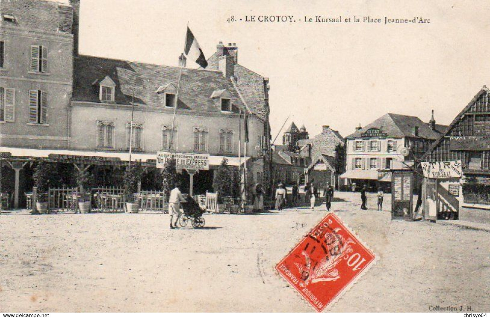 4V4Sb   80 Le Crotoy Le Kursaal Et La Place Jeanne D'Arc - Le Crotoy