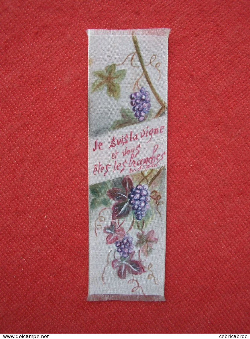 LDB - MARQUE PAGE RELIGIEUX En Tissu - "Je Suis La Vigne Et Vous êtes Les Branches" - Marque-Pages