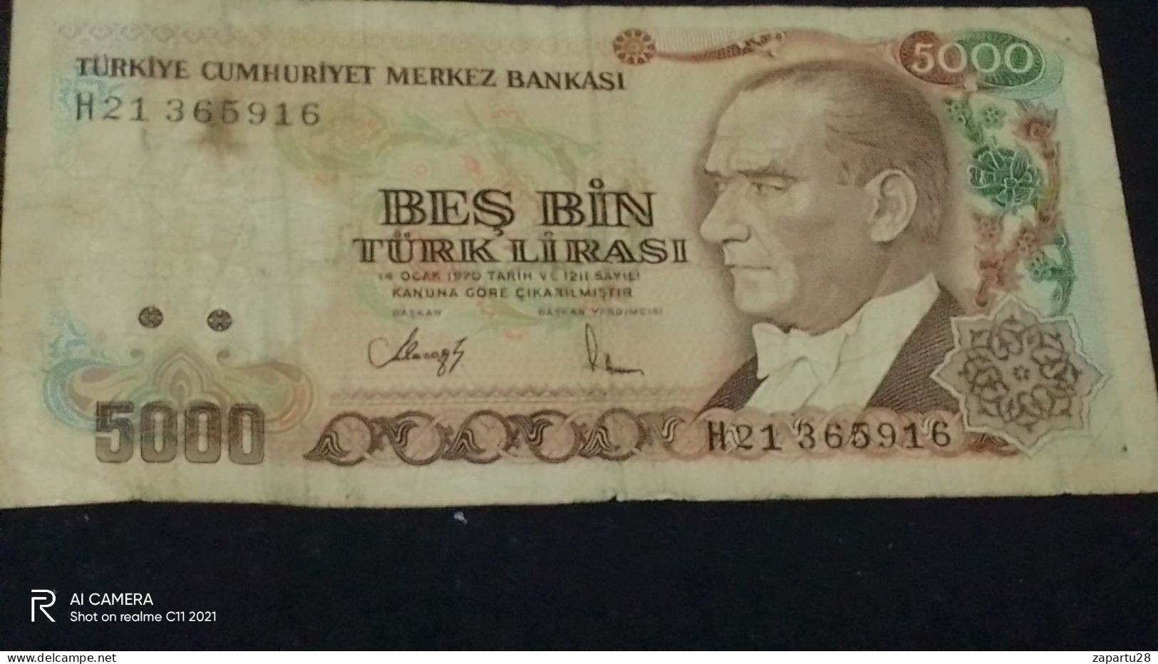 TÜRKİYE--    5000    LİRA           XF - Turkey