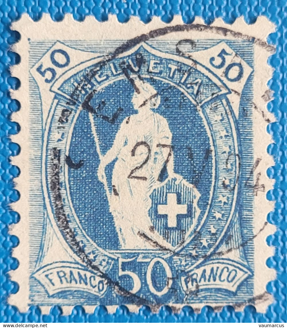 Zu  70C / Mi 62XC / YT 75 11½/11 Marque De Contrôle Large Obl. 27.5.94 LUXE SBK 50 CH Voir Image+description - Used Stamps