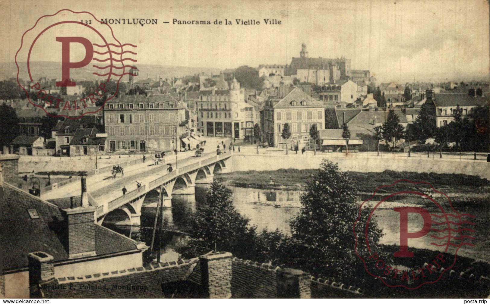 FRANCIA. FRANCE. 03 ALLIER MONTLUÇON PANORAMA DE LA VIEILLE VILLE - Montlucon