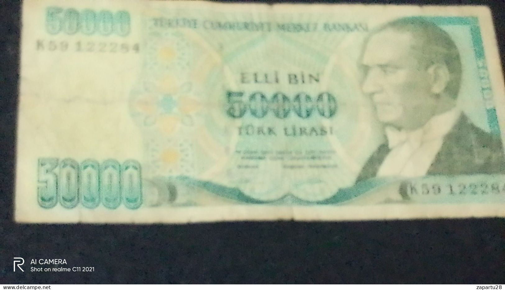 TÜRKİYE--    50 000   LİRA           F - Turquie