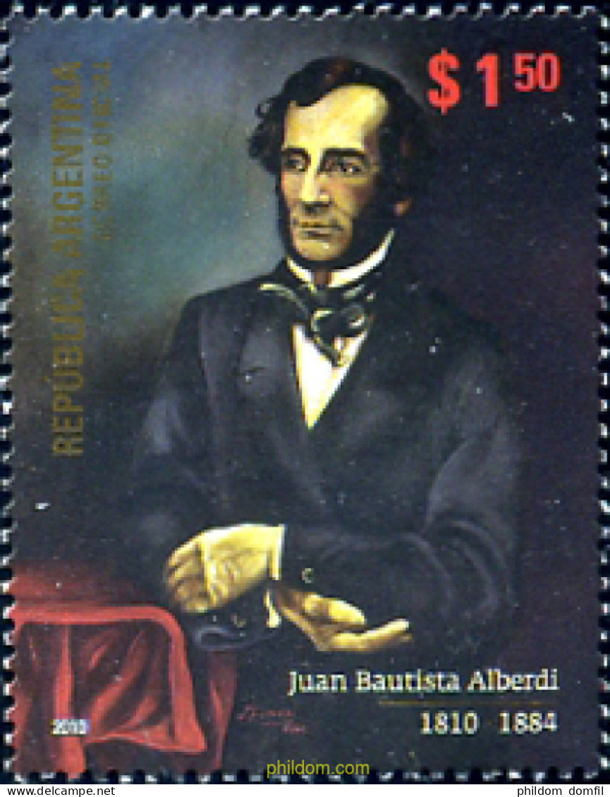 254463 MNH ARGENTINA 2010 PERSONALIDADES-JUAN BAUTISTA ALBERDI (1810-1884) - Nuovi