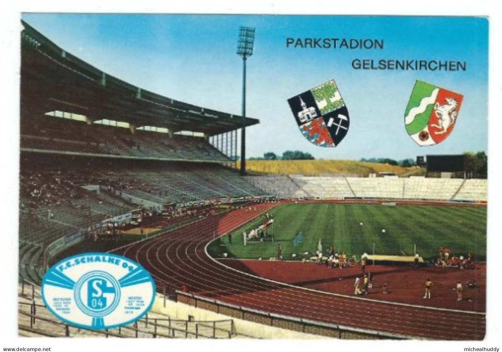 GERMANY   STADIUM  POSTCARD     GELSENKIRCHEN PARKSTADION - Stadien