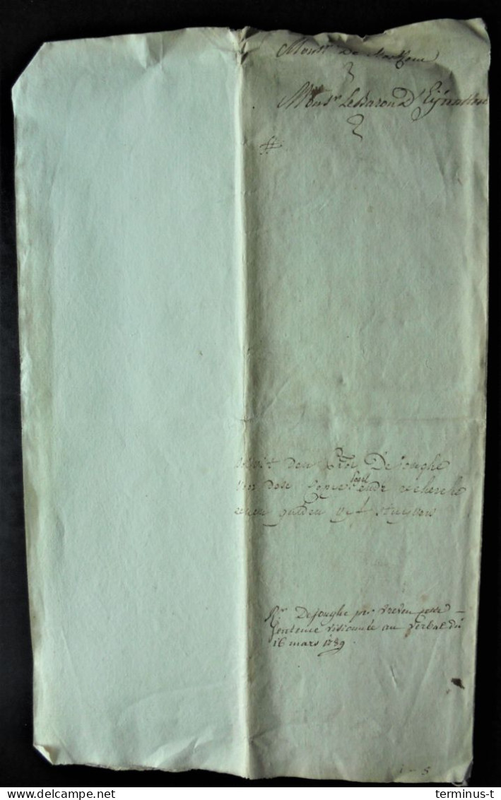 Manuscript Anno 1789: Proces De Stockhem/d'Eynatten - Manuscrits