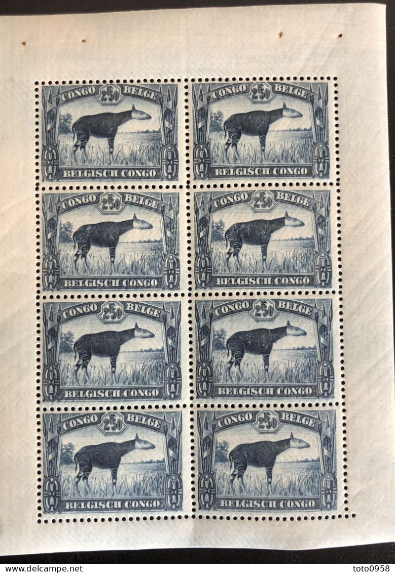 Congo Belge 1937 Okapi (Okapia Johnstoni) MNH** - Sonstige & Ohne Zuordnung