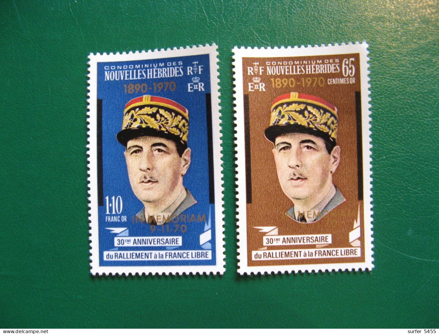 NOUVELLES HEBRIDES POSTE ORDINAIRE N° 304/305 TIMBRES NEUFS** LUXE COTE 9,00 EUROS - Ongebruikt