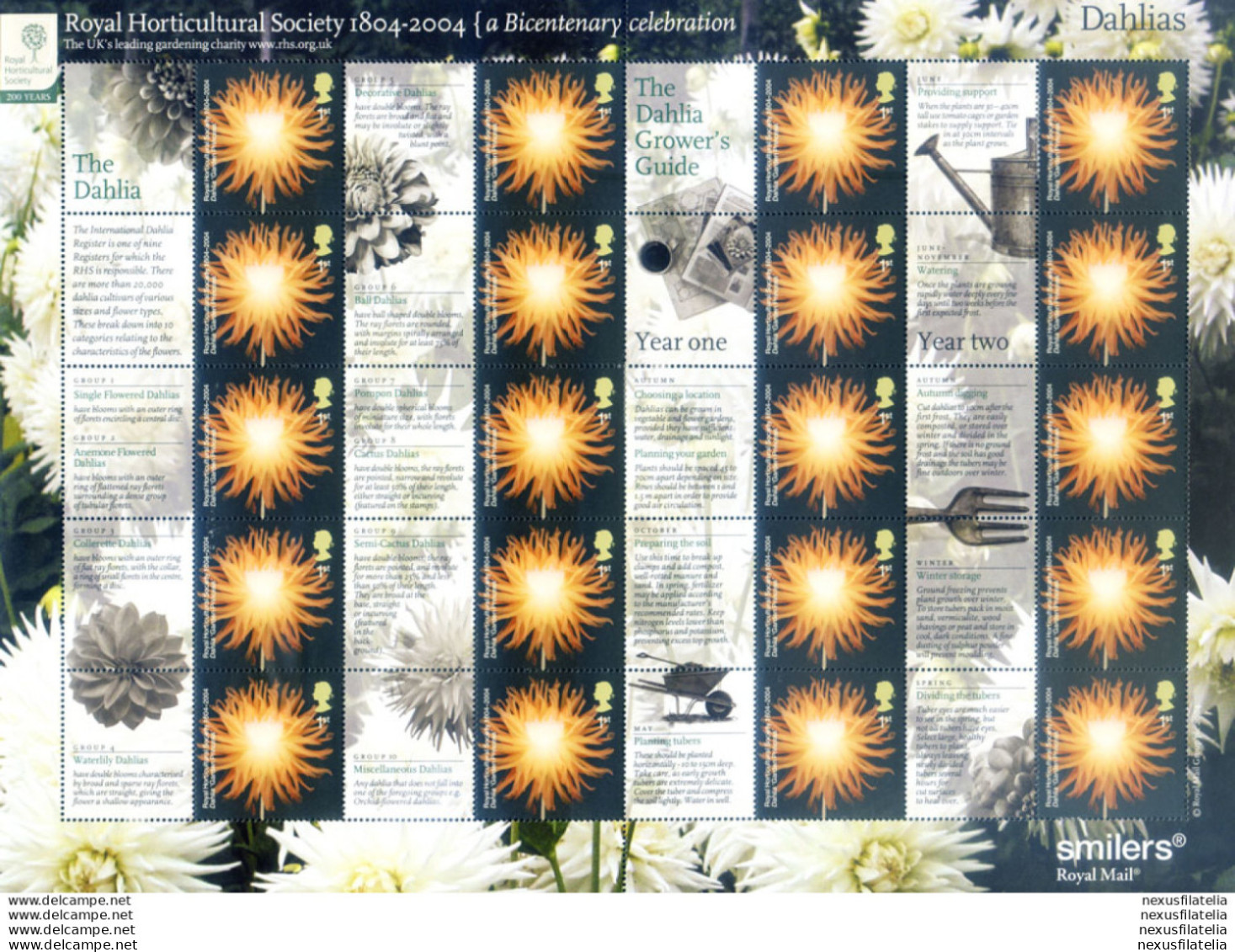 Royal Horticultural Society 2004. - Blocks & Miniature Sheets