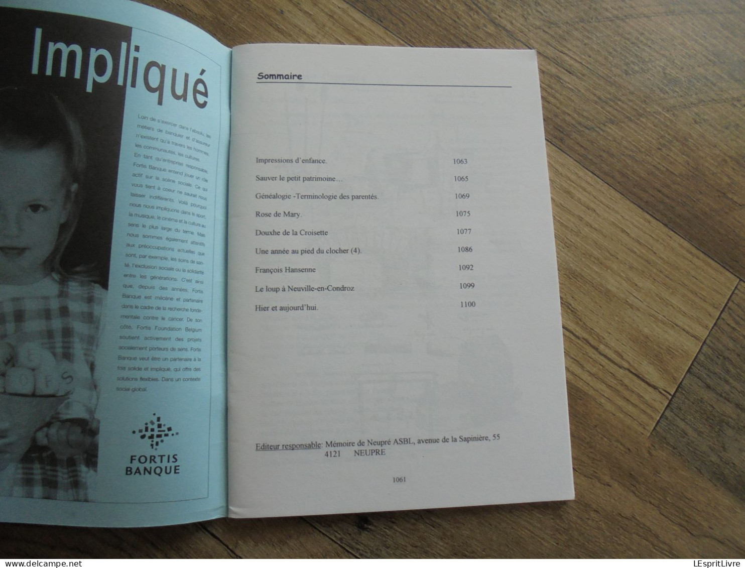 MEMOIRE DE NEUPRE N° 29 Régionalisme Généaologie Rodse De Mary Douxhe Croisette Guerre 40 45 Hansenne Loup Neuville - Belgique