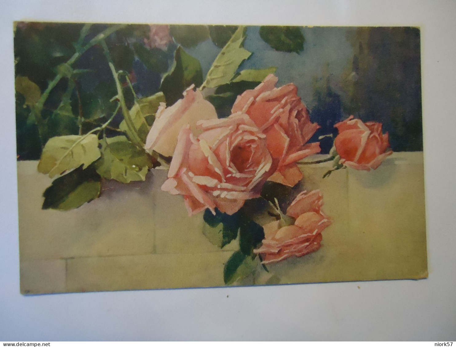 GREECE  POSTCARDS Roses GREETING - Griechenland