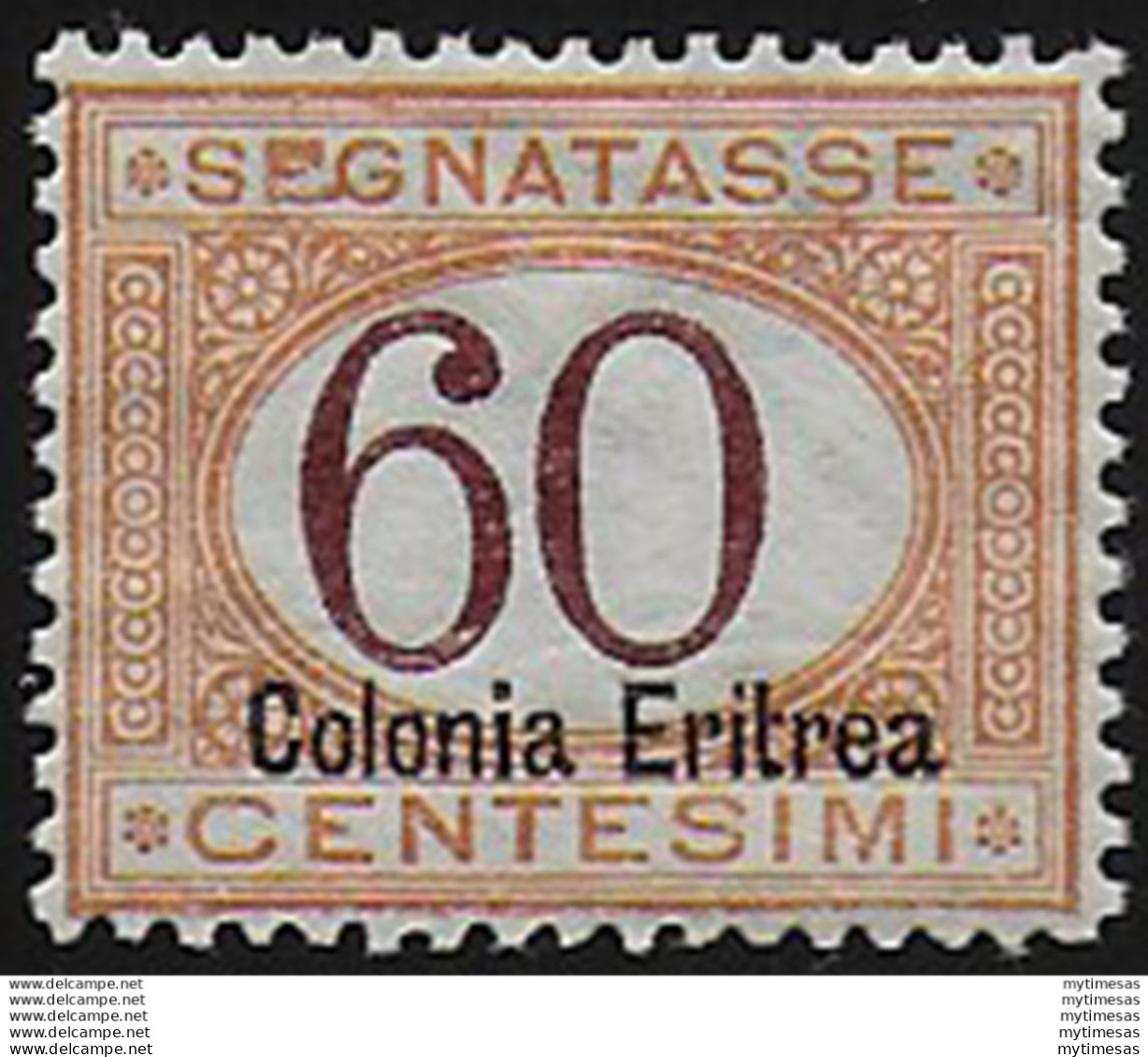 1926 Eritrea Segnatasse 60c. Bc. MNH Sassone N. 25 - Andere & Zonder Classificatie