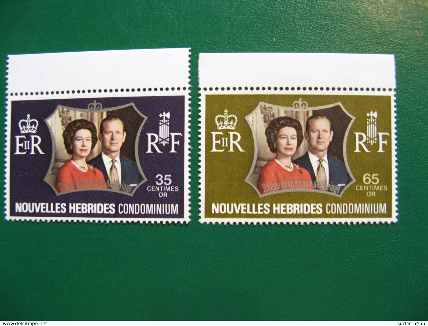 NOUVELLES HEBRIDES POSTE ORDINAIRE N° 354/355 TIMBRES NEUFS** LUXE COTE 2,50 EUROS - Ongebruikt