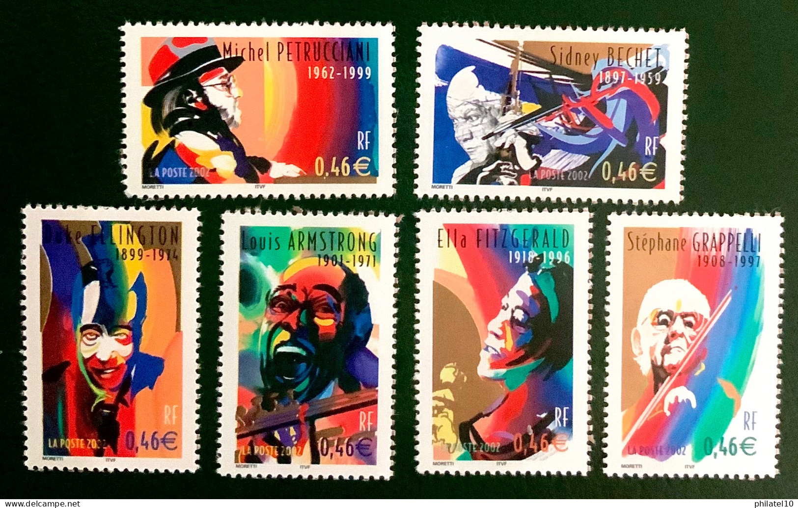 2002 FRANCE N 3500 A 3505 - PERSONNAGES CÉLÈBRES - NEUF** - Unused Stamps