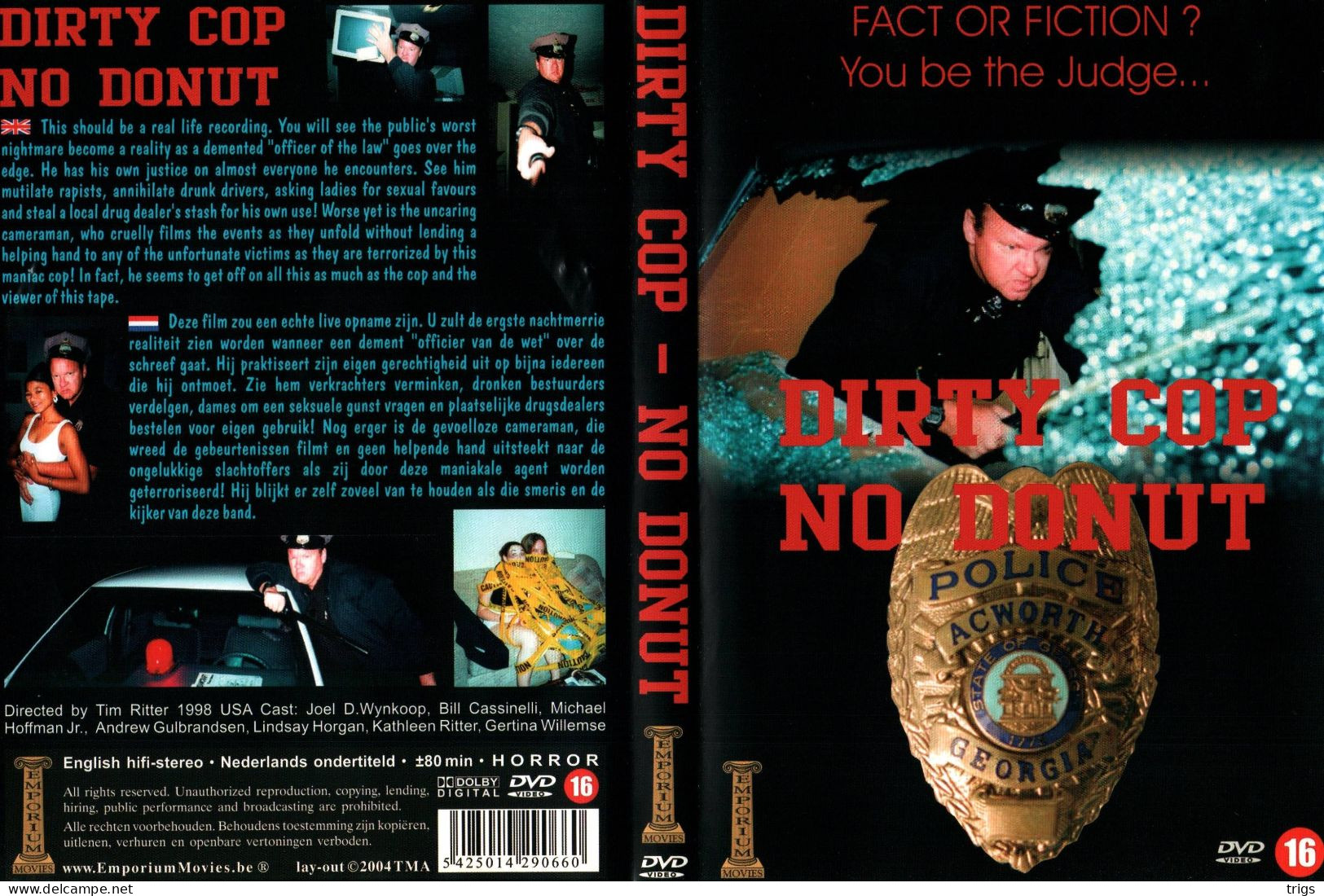 DVD - Dirty Cop No Donut - Horror