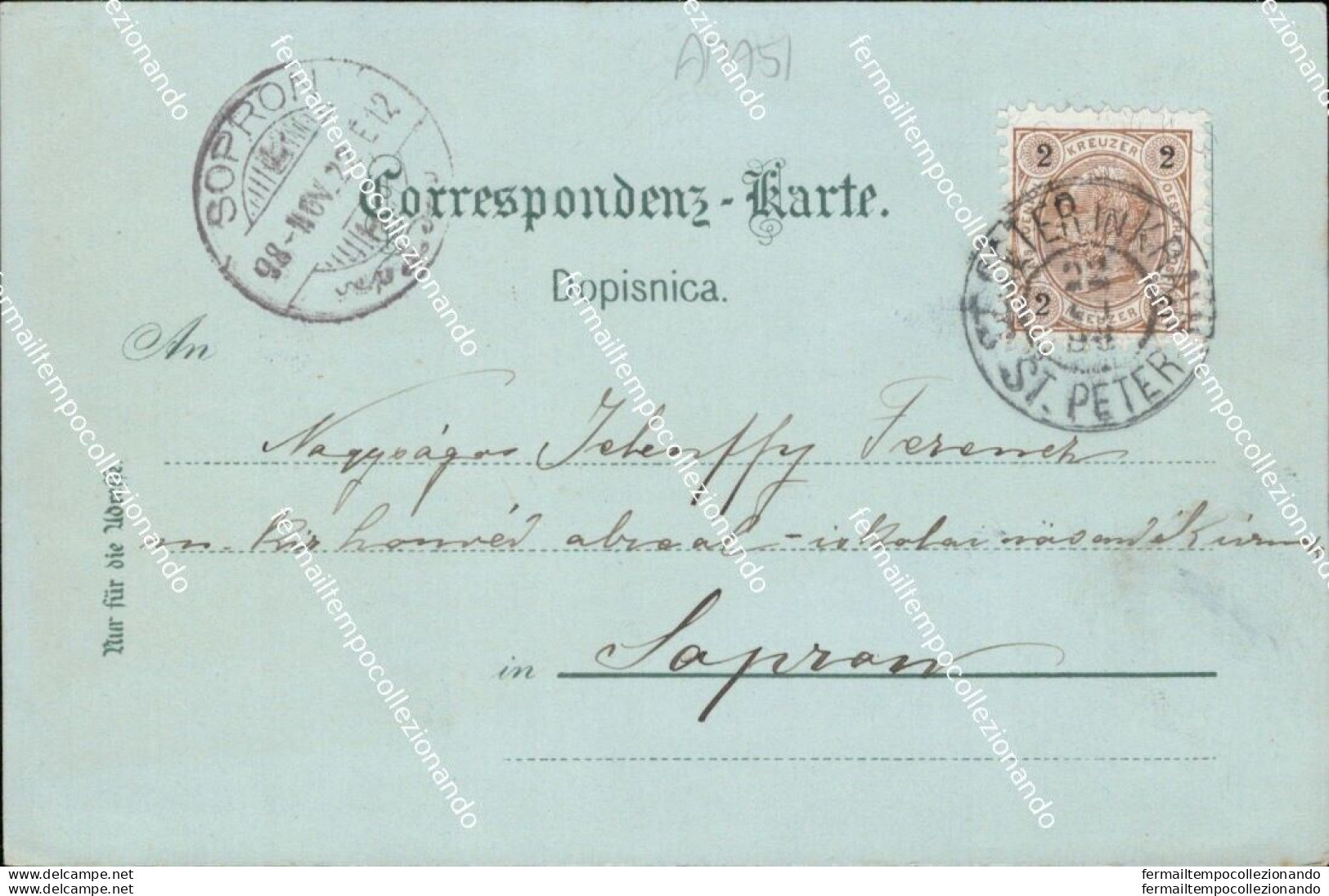 Am751 Cartolina Gruss Aus Abbazia 1898  Croazia - Autres & Non Classés