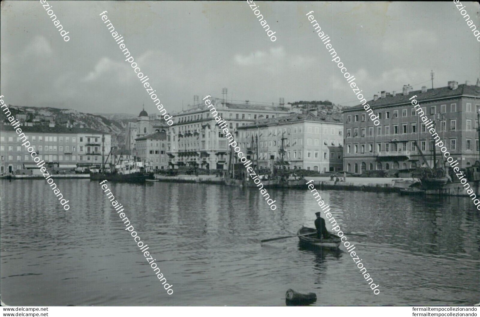 Bd267 Cartolina Fiume Porto  Croazia - Other & Unclassified