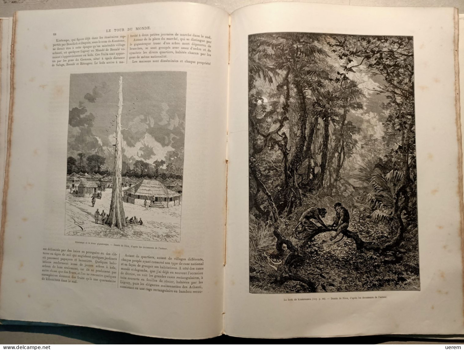 1891 Viaggi Africa Niger Guinea BINGER - Libros Antiguos Y De Colección