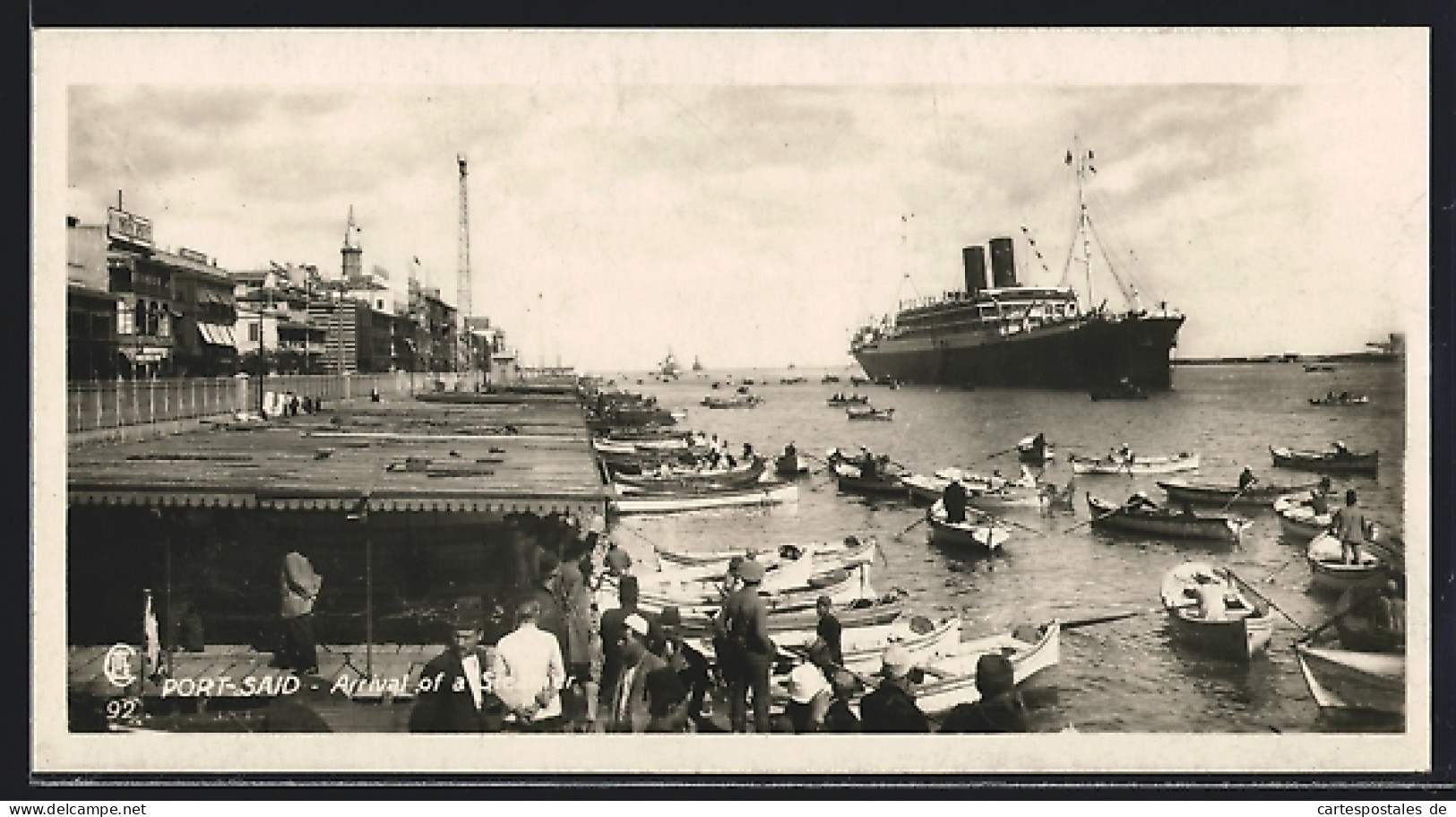 CPA Port-Said, Arrival Of A Steamer  - Andere & Zonder Classificatie