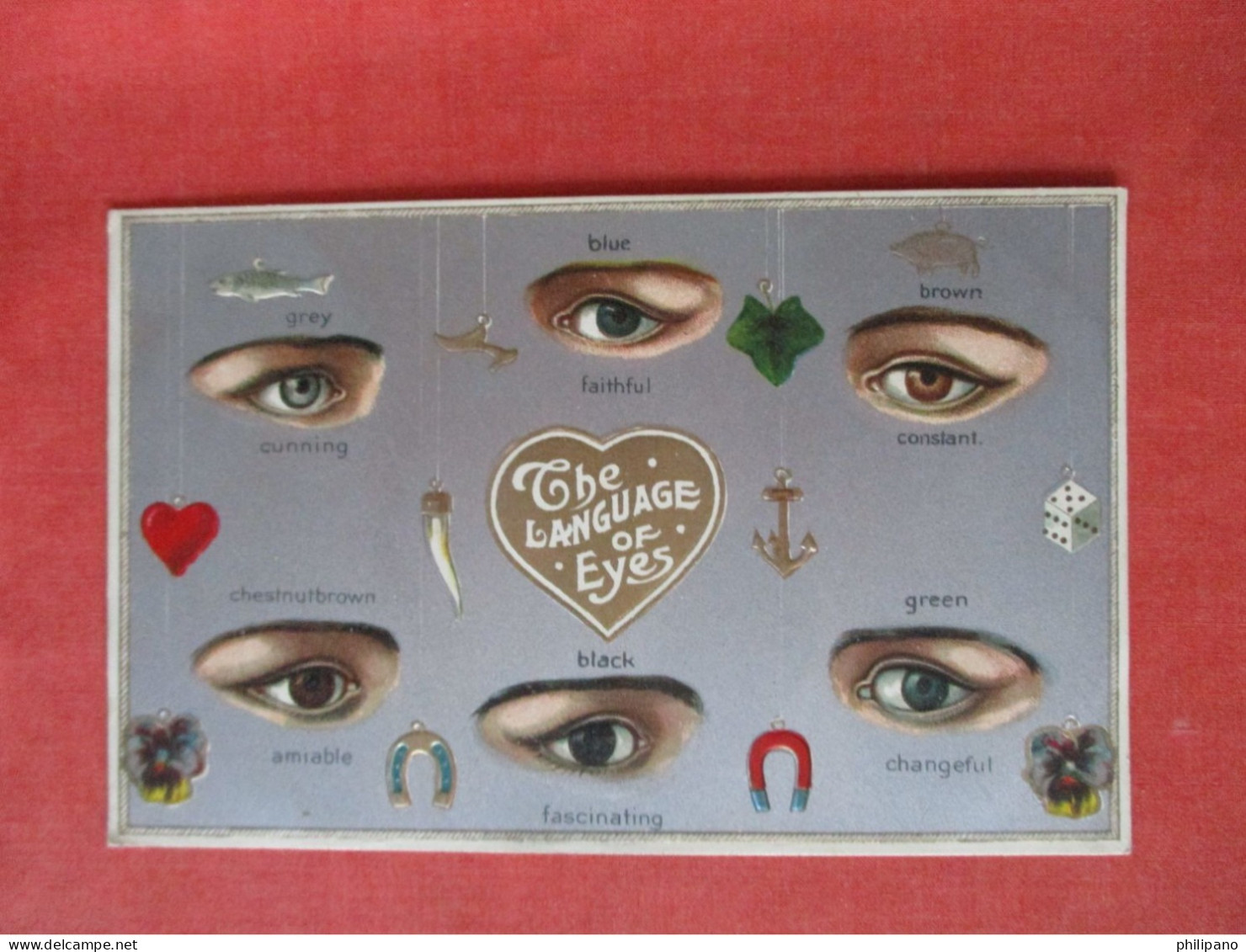 Language Of Eyes   Embossed      Ref 6410 - Sonstige & Ohne Zuordnung