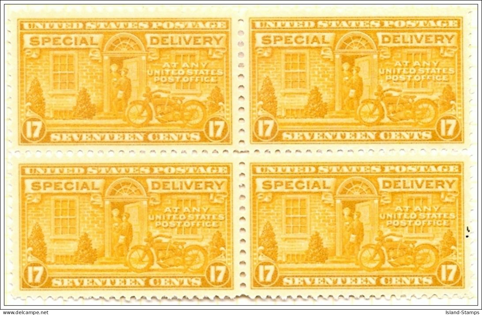 # E18 - 1944 17c Rotary Press Block Of Four Mounted Mint - Neufs