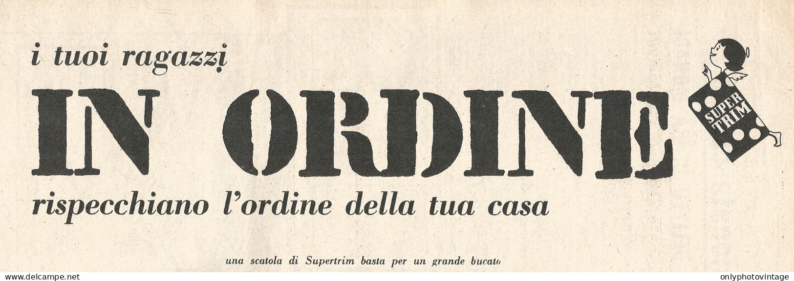 Super Trim - Pubblicit� Del 1958 - Vintage Advertising - Publicités