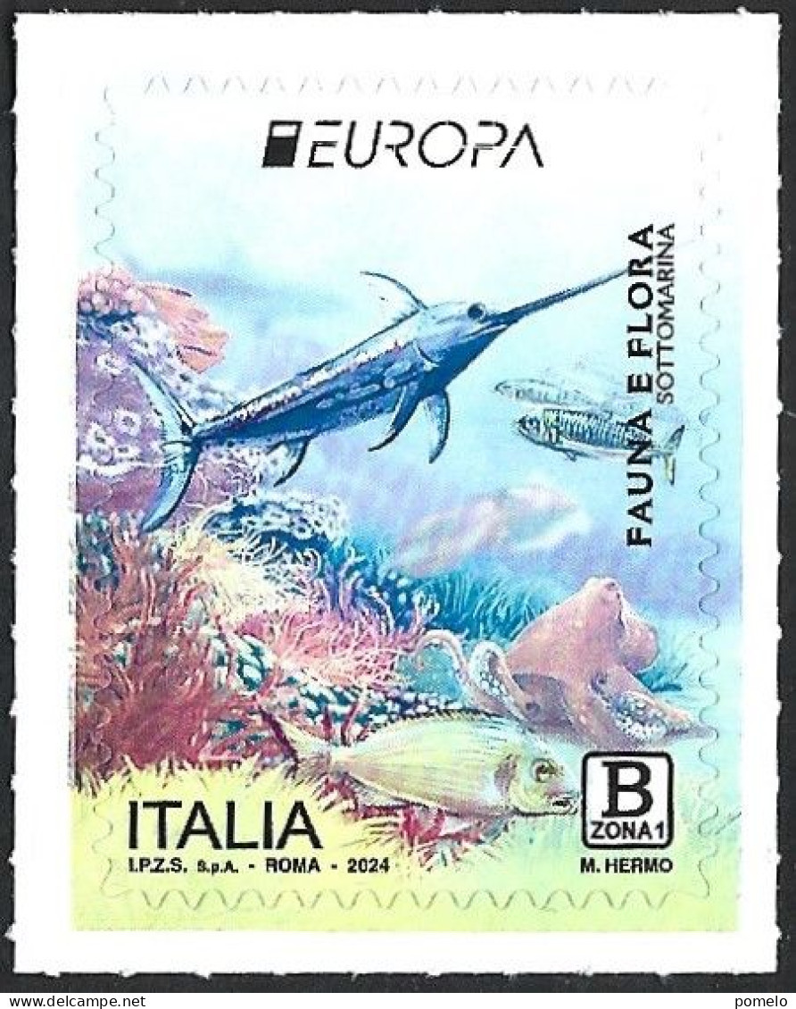 ITALIA - 2024  Europa 2024: Fauna E Flora Sottomarina  1 - 2021-...:  Nuevos