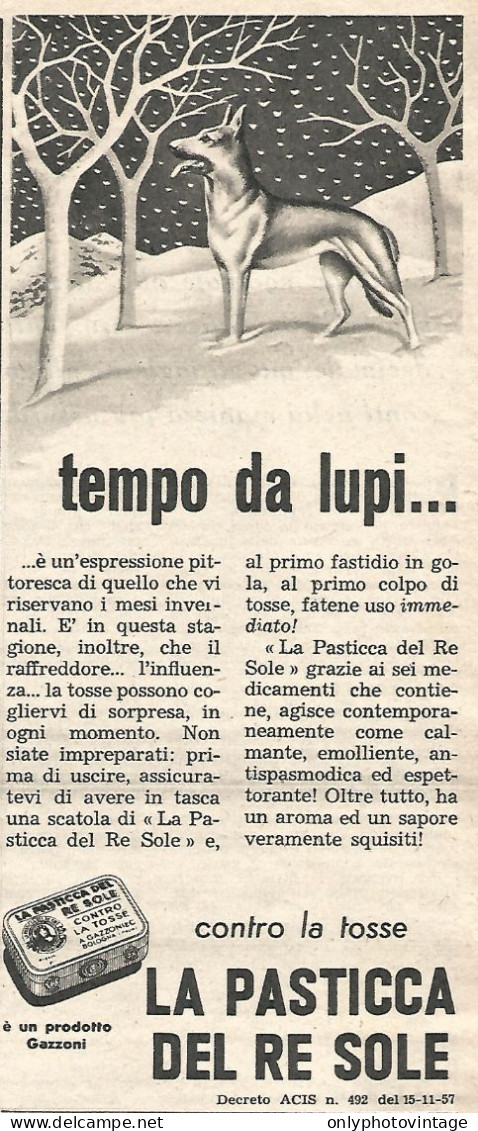 La Pasticca Del Re Sole - Pubblicit� Del 1958 - Vintage Advertising - Publicités