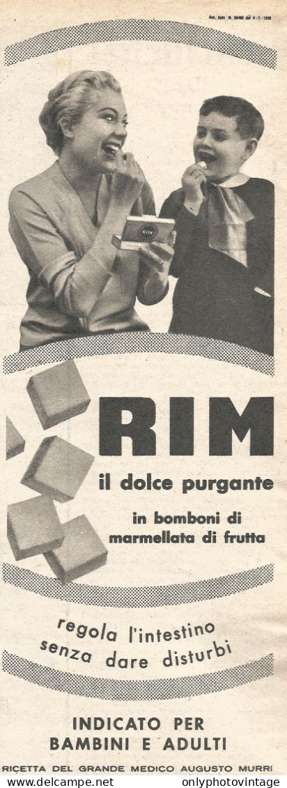 RIM Il Dolce Purgante  - Pubblicit� Del 1958 - Vintage Advertising - Advertising