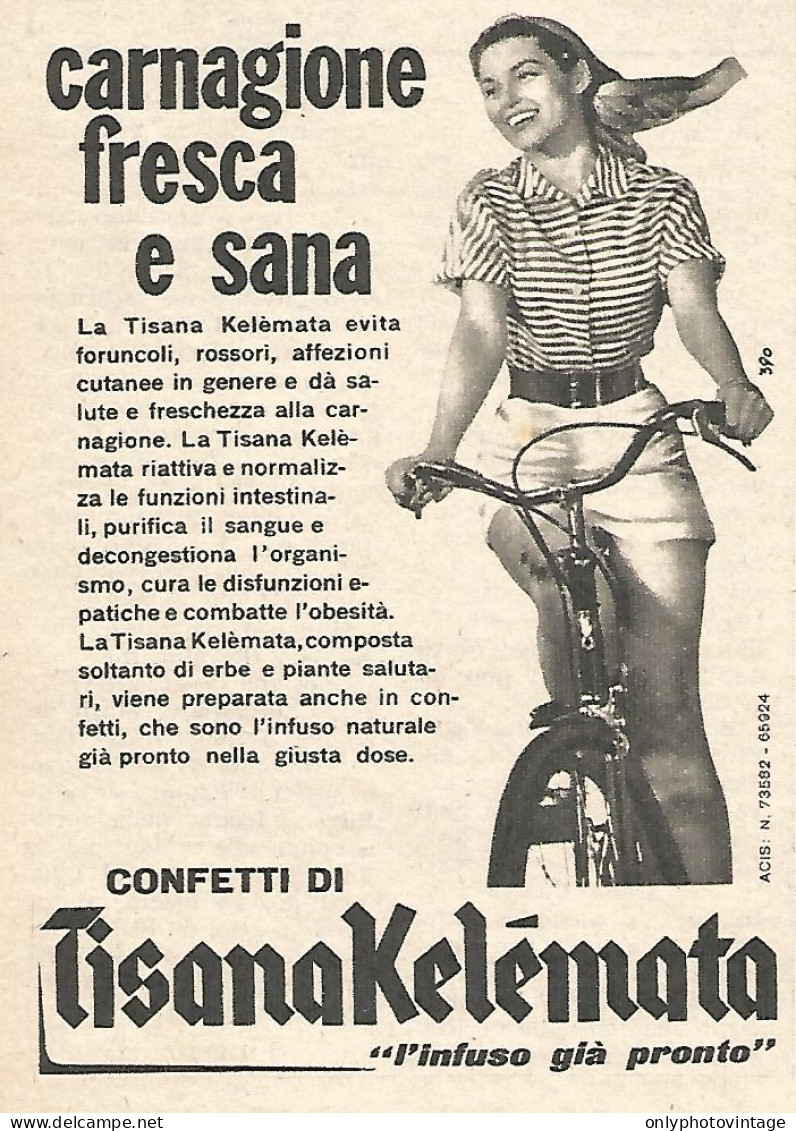 Tisana Kel�mata  - Pubblicit� Del 1958 - Vintage Advertising - Advertising