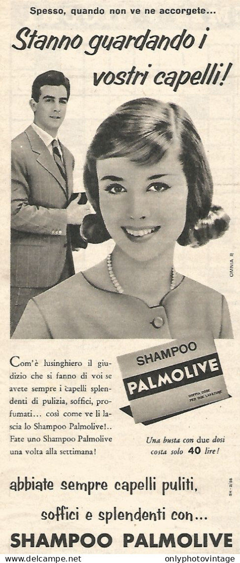 Shampoo PALMOLIVE  - Pubblicit� Del 1958 - Vintage Advertising - Advertising