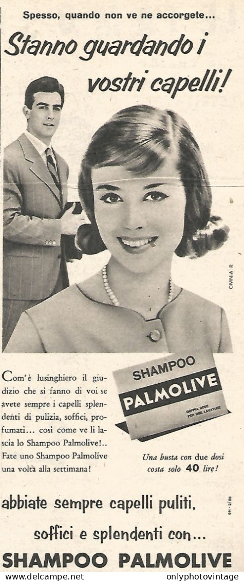 Shampoo PALMOLIVE  - Pubblicit� Del 1958 - Vintage Advertising - Advertising