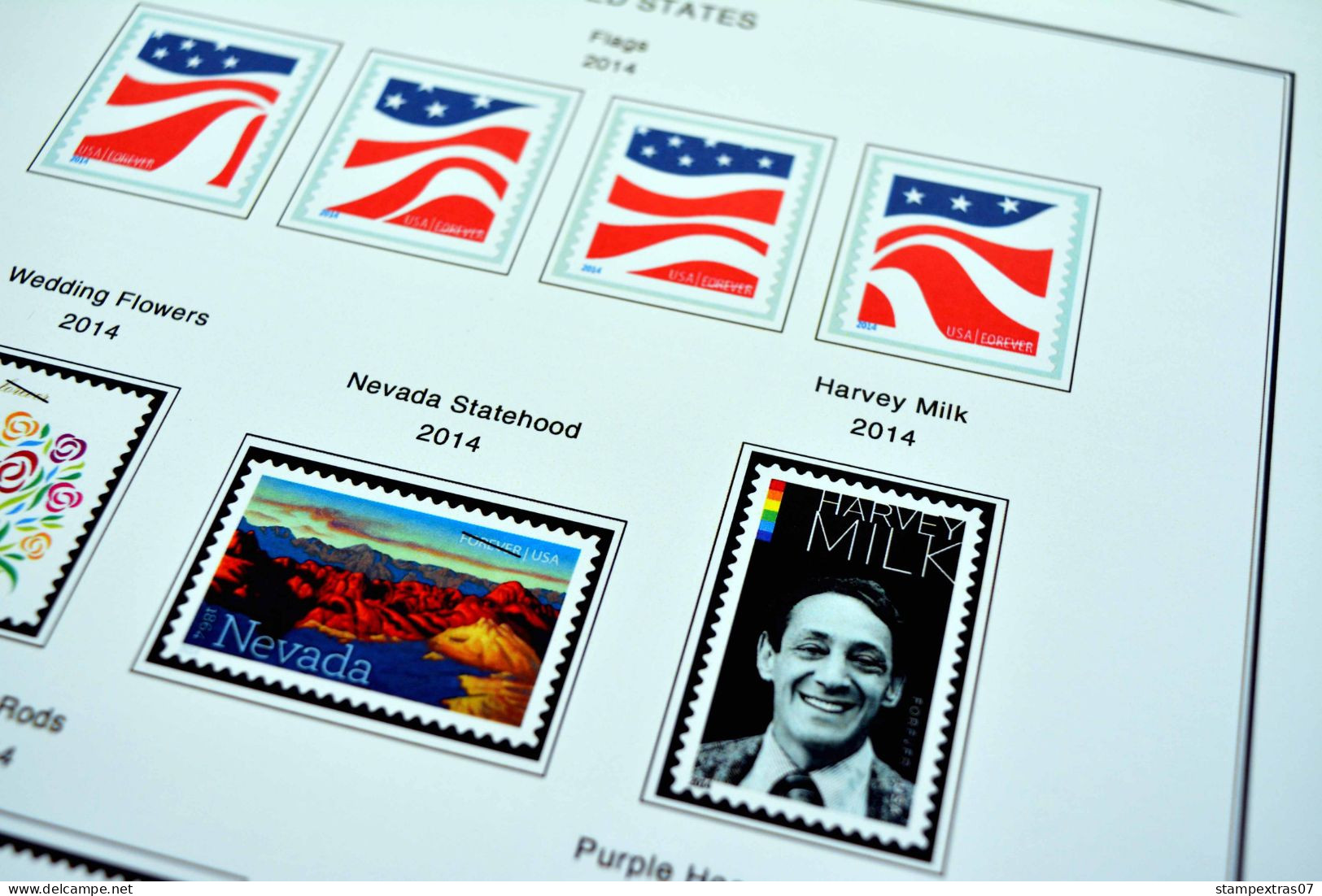 COLOR PRINTED USA 2011-2020 STAMP ALBUM PAGES (101 illustrated pages) >> FEUILLES ALBUM